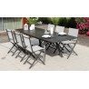 Agri - Table de repas outdoor extensible 