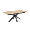 Bruyère - Table de séjour extensible pieds en croix 