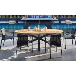 Eronne - Table de repas outdoor ovale 