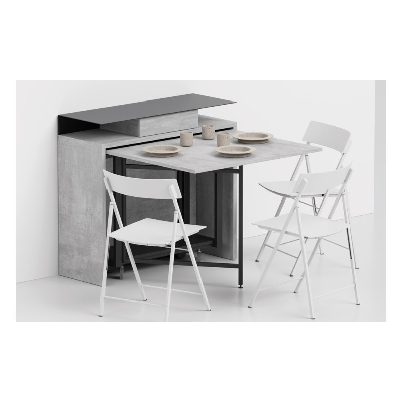 ARCHI - Console extensible et 6 chaises pliables 